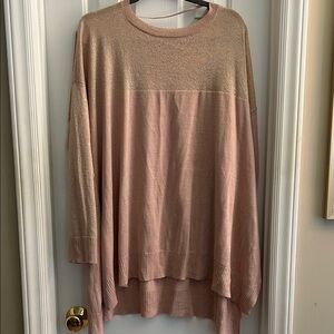 Oversized Pink Tunic Sweater